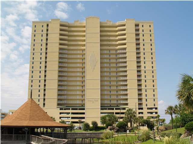 LIMITED TIME OFFER: Interest as low as 1.99% (2.39%APR) for a 5 YR Balloon Note Amortized over 30 years with 20% down payment with 1% Origination Fee; Qualified buyers have closed within a week. Ocean Reef is one of Panama City's newest gulf-front condo developments located at the west end of the beach just 1.5 miles east of Pier Park. Our spacious 2 bedroom, 2 bath units offer a 10' deep x 28' wide balcony, 9' knock down textured ceilings, crown molding in foyer, living room and kitchen, all appliances (including washer and dryer), granite kitchen countertops, ceramic tile floors in hallway, kitchen and baths, spacious laundry room and COVERED BEACHSIDE, ASSIGNED PARKING. The master suite and living room face the beach and have access to the expansive balcony. Both bedrooms