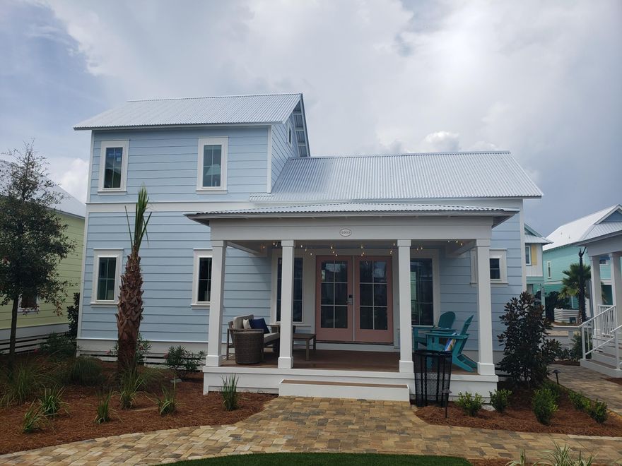 Be among the first to discover this thoughtfully curated and efficiently designed home in a charming ''surf village'' at Margaritaville Beach Cottage Resort in Panama City Beach. The Surf's Up plan lets you connect and gather on your side porch or step inside to explore 760 sf of heated/cooled space perfectly designed to fit your every need. These charming tiny homes feature a bedroom with a king bed and bath on the first floor and a sleeping loft with built-in full over full bunk beds on the 2nd level.