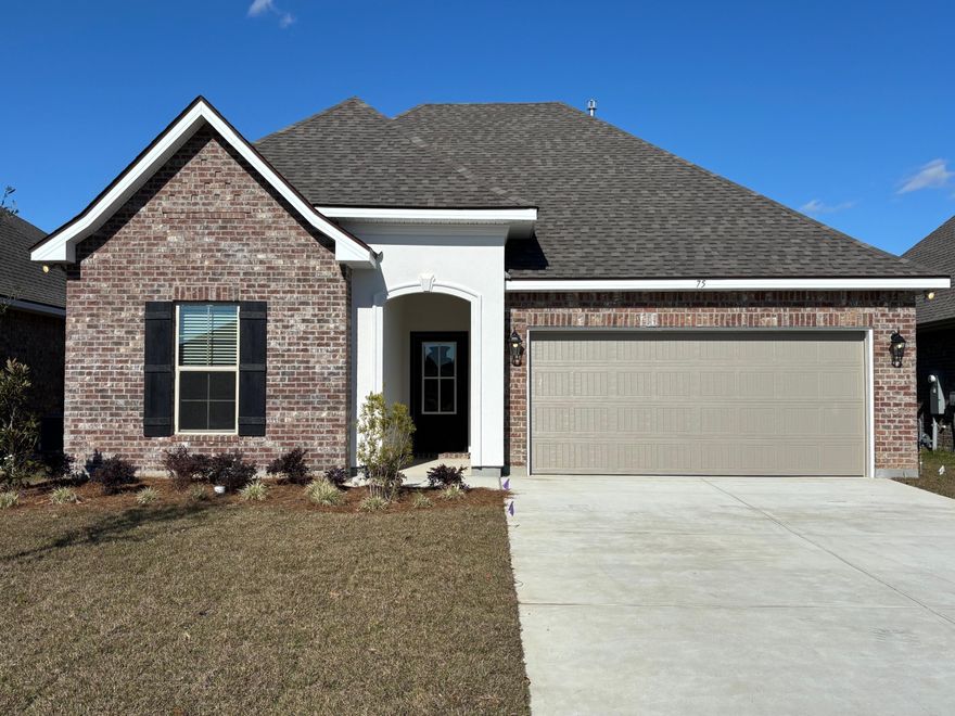 The TRILLIUM IV A in The Bluffs at Lafayette community offers a 3 bedroom, 2 full bathroom open and split design. Upgrades added (list attached).Special Features: double vanity, garden tub, separate shower, and walk-in closet in master bath, kitchen island, walk-in pantry, boot bench in mudroom, covered porches, crown molding, ceiling fans in living and master, smoke and carbon monoxide detectors, landscaping, architectural 30-year shingles, flood lights, and more!Energy Efficient Features: tankless gas water heater, kitchen appliance package with gas range, vinyl low E windows, and more! Energy Star Partner.