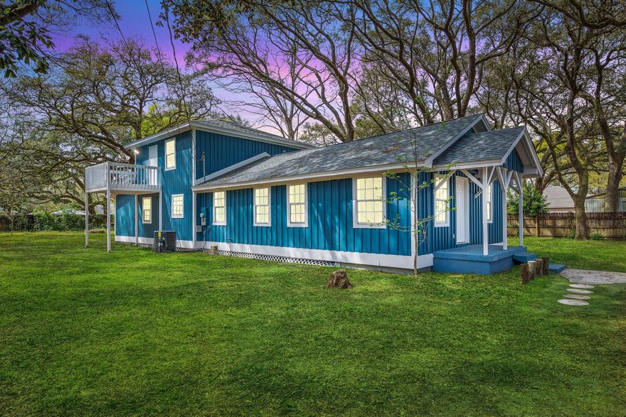 Rare find in the heart of Niceville! Looking for a 5 BEDROOM move-in ready property under $400K!? Look no further. This charming 1940's Florida cottage style home that is tucked in between the two bayous; provides an old school personality with modern amenities. As you enter the home, you will notice the modern grey tone theme throughout the home. The interior updates include LVP floors throughout the property, new ceiling fans, doors, trim, windows, toilets, light fixtures, fresh paint, and a stunning barn door. A beautifully renovated kitchen, with granite counter tops, new stainless-steel appliances, accent paint on the island, and white cabinets. You will love the master bedroom with a custom wall to wall tiled showered with a niche and your own private deck to enjoy your morning coffe