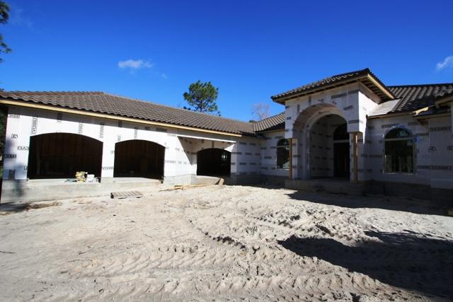 If you are looking for a New one level home this is one to consider, property is under construction completion date should be late summer. 4 Bedrooms,4 full baths,with a study. Very open floor plan, split master suite, 3 car garage, outdoor summer kitchen, pool. Located on the 4th fairway of the Burnt Pine Golf Course in the Preserve. Contract now and pick out your custom finishes....
