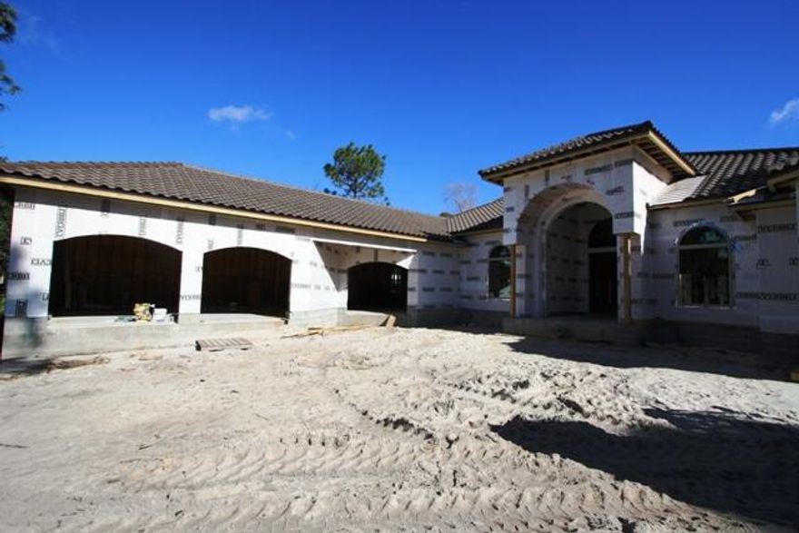 If you are looking for a New one level home this is one to consider, property is under construction completion date should be late summer. 4 Bedrooms,4 full baths,with a study. Very open floor plan, split master suite, 3 car garage, outdoor summer kitchen, pool. Located on the 4th fairway of the Burnt Pine Golf Course in the Preserve. Contract now and pick out your custom finishes....