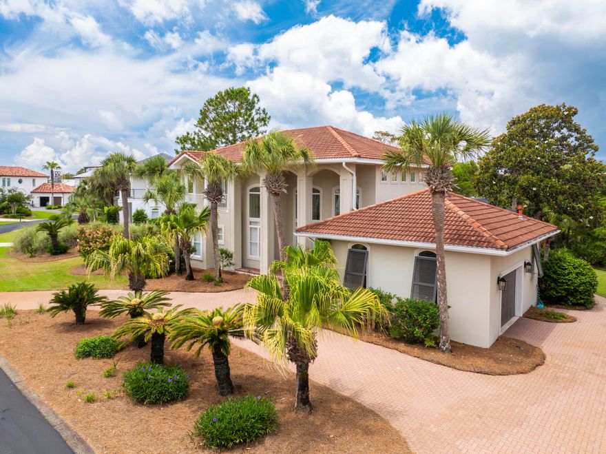 Discover coastal Mediterranean charm and relaxed 30A living in this 4BR/4BA home, making it perfect for full-time residents or as a beach vacation retreat. Step through the grand entryway & into an open-concept layout filled with an abundance of natural light, high ceilings & architectural details. The kitchen features mediterranean countertops, wooden cabinetry, stainless appliances, and a large island & bar, perfect for gathering with family and friends. The primary suite is a serene escape with a spa-like ensuite bath with dual vanities, a jetted tub, & walk-in shower. Each additional bedroom offers privacy & comfort, with ensuite or adjacent bathrooms, making this home ideal for families or guests. Step outside to enjoy your screened-in pool and covered lanai, or take a short walk to BellaMar's deeded breach access to enjoy the white sandy beaches and emerald green waters of the gulf. BellaMar is an exclusive gated community and one of 30A's best kept secrets. This home is tucked away in a peaceful setting, with natural walking trails throughout, yet close to shops, restaurants and entertainment, offering the best of both worlds....seclusion and convenience. This Mediterranean gem is coastal living at its finest. Schedule your private showing today and experience the good life at BellaMar on 30A. No short term rentals allowed. Low HOA fees. The refrigerator, dishwasher, microwave, ice maker and washer & dryer have all been replaced and are less than 2 years old. Also, 2 HVAC systems were replaced in 2024.  