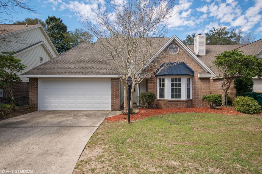 Charming house sitting on 1 of the largest lots in Fairway Lakes! The house is freshly painted with new flooring! Split bedroom plan with master having 2 separate closets. The spacious great room has vaulted ceilings and a fireplace and flows freely into the kitchen, and dining area. Enjoy a pleasant evening on the 9 x 13 screened porch or deck for entertaining. Screened porch could be easily converted to a Florida Room. A hot tub would fit beautifully. Fairway Lakes is a well manicured and quaint community that houses both families and retirees. A two minute walk to the tennis court clubhouse or golf clubhouse and close proximity to one of Bluewater's more popular pools make this a convenient location for those who enjoy resort living year round.