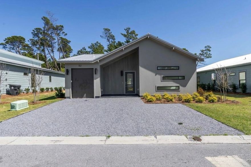 QUICK MOVE IN!! This is your chance to own a stunning home with top-tier features at an unbeatable value, and only a short bike or golf cart ride to the most beautiful beaches in the Southeast. An additional 1% lender credit available with our preferred lender. The BabyBlu offers a perfect blend of luxury & value with 4 spacious bedrooms & 3 full baths. This unique ranch floor plan offers high end finishes, vaulted ceilings and beams, a stand-alone tub in the primary bath, a secondary suite, quartz countertops, elegant flooring & designer lighting. 1-2-10 Builder's Warranty. This brand-new coastal community by Bluscape Homes is sure to impress! Luxury and family-friendly living are perfectly intertwined in this South Walton premier community that is conveniently located to amazing restaurants, shopping and family entertainment, including 30 Avenue, Rosemary Beach, Lake Powell, Camp Helen Gulf front state park, and the largest beach access in South Walton. You are surrounded by all the dining, shopping, and entertainment you could hope for in Inlet Beach and 30A to provide an amazing coastal lifestyle. There is a pedestrian underpass at Hwy 98 for added convenience to access all 30A has to offer without having to cross Hwy 98. Make this paradise yours and start enjoying the good life!

 ** Listing includes base price of home and lot premium. Price may vary based on options selected.**