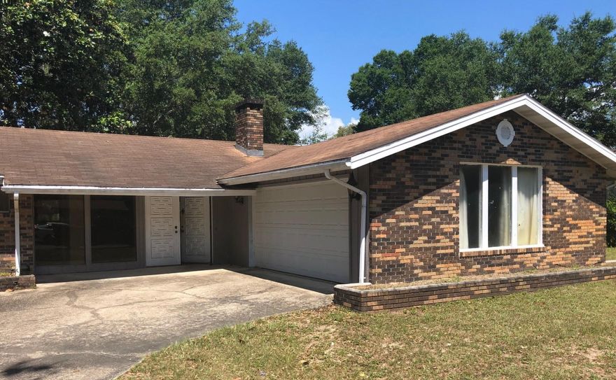 Nice ranch style home in need of some TLC. Perfect flip opportunity. Spacious and friendly floor plan. Property is being sold As-Is.