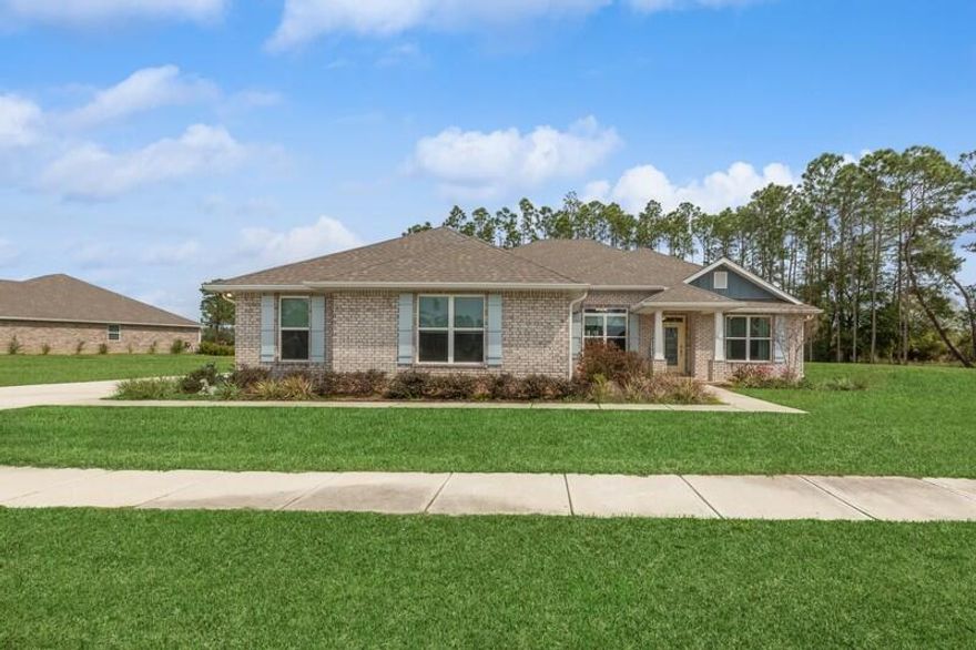 Welcome to this stunning nearly new home nestled within a picturesque golf course community, offering a lifestyle of luxury and leisure. This spacious 4-bedroom, 3-bathroom residence boasts exquisite craftsmanship and modern amenities, including access to a neighborhood pool for your enjoyment. Step inside to discover a bright and open floor plan, highlighted by luxury vinyl plank flooring that flows seamlessly throughout the home. The heart of the home is the gourmet kitchen, featuring premium appliances, granite countertops, and a large island, perfect for entertaining guests. The master bedroom is a true retreat, complete with a cozy sitting area Three additional bedrooms provide ample space for family and guests.