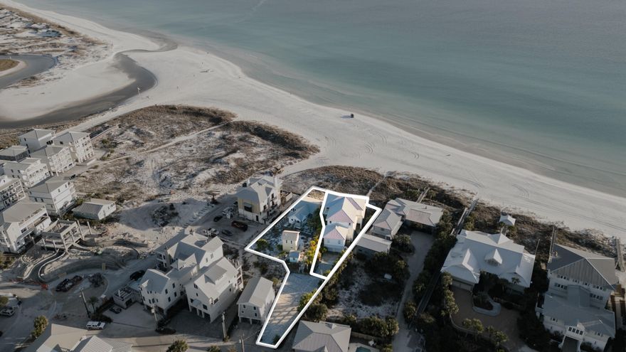 Two Adjacent Gulf-Front Properties Offered Together in Coveted Grayton Beach!!!Along the sugar-white sands of Grayton Beach--where the Gulf has kept its quiet vigil for generations--an exceptionally rare Old Florida estate awaits. Offered together, these two Gulf-front lots span more than 120 feet along the shoreline and encompass nearly half an acre of treasured coastal ground. Tucked at the end of a sleepy lane, with no pass-through traffic to disturb the moment, the setting provides a level of privacy seldom found on the Gulf today.The easternmost parcel, 8 Hotz Avenue, is home to an authentic 1935 Gulf cottage, relocated to this site in the early 1950s. Lovingly preserved and thoughtfully maintained by the same family for decades, the cottage stands as a tangible piece of ... Grayton's history. This original home is a charming three-bedroom cottage featuring a full bathroom and two half-baths, each equipped with its own outdoor shower. A cozy kitchen connects to a living and dining area that opens up to a spacious porch, extending across the south and most of the east facade of the cottage. This porch provides one of the most picturesque views along the Gulf coast. To step onto this property is to experience Grayton as it wasunpolished, welcoming, and rich with story.

The westernmost parcel, 2 Hotz Avenue, hosts the main residence: a legacy three-story Gulf-front home designed for effortless living and joyful gathering. From every level, sweeping views extend across Grayton's iconic beaches to the ever-changing waters beyond. The home features seven bedrooms, six full baths, and two half baths, generously arranged for comfort and privacy. Deep, wraparound porches span both the second and third floors, inviting morning coffee, lingering conversations, and sunsets carried in on steady Gulf breezes. A brick-paved drive leads to an expansive garage of nearly 2,000 square feetample space for six or more vehicles, a workshop, a boat trailer, or whatever pursuits the day inspires.

Together, these two properties present a once-in-a-generation opportunity to create a family estate unlike any other. The views are unmatched, the history is genuine, and the barefoot way of life that comes with it is something to be felt, not explained. Grayton Beach is beloved for its unspoiled beauty, enduring artistic spirit, and a pace of life that favors grace over hurrywhat The New York Times aptly describes as "upscale, but unfussy."

Being sold fully furnished AS IS with a few exclusions of personal importance.


