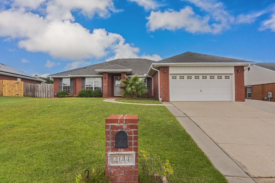 Stunning 4-bedroom 2 bath home located in the center of Crestview providing easy commute to all the local bases, beaches, and shopping centers. Step into your home and you will right notice the large family room finished out with wood tile floors providing the perfect location for hosting friends and family. Spacious kitchen with ample cabinet and granite counter space to meet all your cooking needs. Retreat back into your master suite and bath with its own large custom walk-in shower or soak in your very own jet tub after a long day at work. The other rooms are large and perfect for additional guest and family members with a split floor plan providing individual space and privacy. Step out onto the covered screened back porch to enjoy your morning coffee overlooking your very own private pool. The lay out of the backyard is perfect for hosting summer pool & BBQ parties. The yard building provides additional storage for all your yard tools without losing space in the garage. Not to mention there is a generator ready transfer switch, septic was pumped in December of 2020, wood burning fireplace.Schedule your showing today!!!