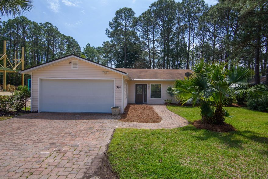 Move in ready. Renovated large home with guest cottage NEW ROOF, NEW HVAC summer of 2021  Home renovated in October 2020. Must see. 4 bedroom 3 bath home with 2200 sq.ft. with screened in porch and full size garage and large yard with fence along fresh water canal in Miramar Beach. Guest Cottage of 636 sq ft has 1 bedroom, 1 bath and kitchen. See pictures and virtual tours- its a perfect view . New appliances in kitchen, new flooring, paint, bathrooms updated. See virtual tour for perfect walk thru of property. New Hot water Heater installed in guest cottage Jan 2022.