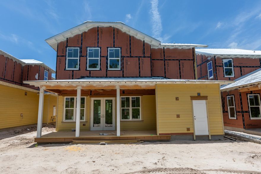 One of the last home sites available in NatureWalk! The popular Sea Glass floor plan has a wide open first floor with 2 living areas and a great kitchen for entertaining with large kitchen island. This 4 bedroom 3.5 bath home has plenty of space for your primary residence or provides great rental opportunity with owners lock out closest included. Extended garage and carport on this home will give you room for cars, golf cart and beach toys! Other features include wood flooring throughout, granite countertops, subway tile backsplash, stainless steel appliances, gas cooktop, and maple wood cabinets, freestanding tub, and more!