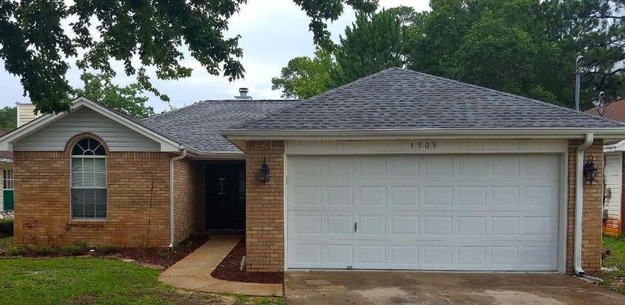 Newly painted home, move-in ready, located on a quiet cul-de-sac with fenced back yard, cathedral ceiling in living room, trey ceiling in master bedroom, wood laminate flooring, HVAC system is only a few years old both inside and out, roof has been recently replaced, hot water heater is also only a few years old. Enjoy the day and have great cookouts on the nice patio right outside the back door. Two car garage with plenty of space. This home is conveniently located to both Eglin and Hurlburt Air Force Bases, Ft. Walton Beach Medical Center and the Ft. Walton Beach City Golf Course.