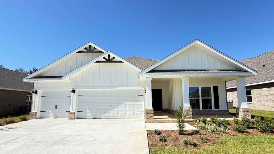 Builder will pay all Closing Costs, ask us about our current rates! The Destin plan is an upscale 4 bed, 3 bath home with a '3 car garage'. This one-story well-designed home features a highly desirable open concept plan, with a spacious great room and dining space that flows into the kitchen and breakfast area. Two bedrooms at the front of the home are connected by a full bathroom, while Bedroom one is located on the back of the home for a private slit bedroom floorplan. The fourth bedroom next to the kitchen can serve as an optional den or office, providing extra space for work or for play. This home includes the ''Smart Home'', connect package that provides several convenient Smart Devices you will enjoy. Fabric Hurricane window and door protection is also included.