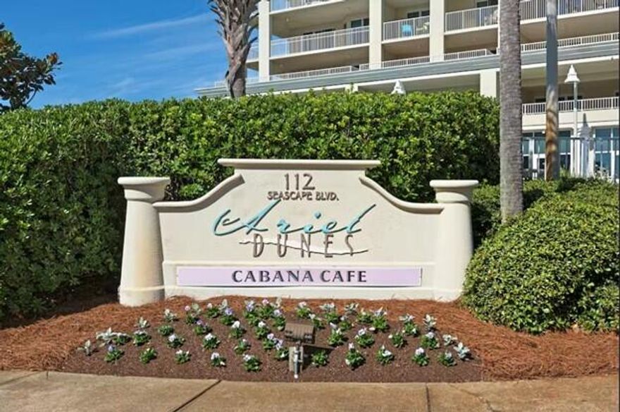THIS IS THE ONE YOU HAVE BEEN LOOKING FOR! Fantastic, Fully furnished condo located in the gated community on the 15th floor of Ariel Dunes 1 . The property has been a rental machine grossing $38,098  in 2021 with the owner also using it for personal use. The property has a large community room, a barbecue area and an exercise room.  You will enjoy incredible views of the Gulf right from your private balcony. Included is a commerical grade sleeper sofa, built in bunk beds and a king size bed in the master suite, which will enable you to sleep six comfortably. Owners and guests can  enjoy a gated community with beach access, three large pools , one which is heated, and with the largest pool having a zero entry  design perfect for all ages. You will also get to enjoy golf, pickle ball tennis, a fitness center, bicycle rentals and more. There are lots of restaurants, shopping and entertainment nearby.   All measurements are approximate and to be verified by buyer
