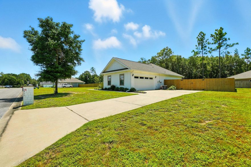 Welcome to your Dream Home nested in a hidden cove. A beautifully designed 4BR/2BA home offering modern comfort and timeless style. Step inside to an open floor plan filled with natural light, a gourmet kitchen with granite counters, stainless appliances, and an island built for entertaining. The spacious master suite features a walk-in closet and spa-like bath with dual vanities. Enjoy outdoor living on the covered patio overlooking a fenced backyard, perfect for family and friends. With a 2-car garage, energy-efficient features, and a prime location near schools, shopping, and military bases, this home blends convenience with elegance. Don't miss the opportunity to make this Crestview gem your own--schedule your private tour today!