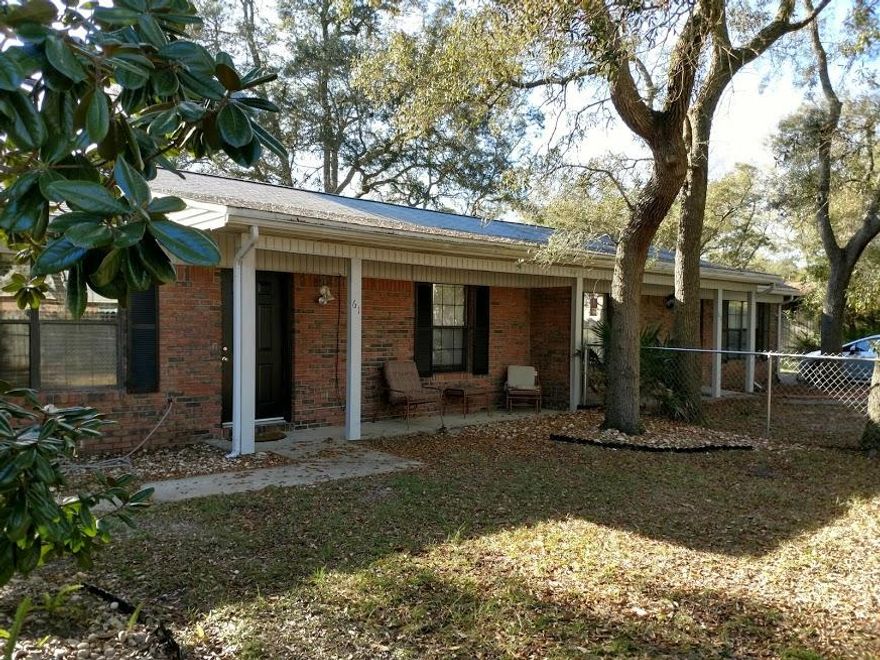 This is a well maintained 'DUPLEX that was custom built in 1988 and is located off a quiet road in Shalimar. Each unit offers an EXCELLENT INVESTMENT OPPORTUNITY, with available land space to add storage units or Boat parking for future renters. Each unit is approx. 1050 sq. ft. and offers 2 Bedrooms and 2 Bathrooms EACH, with open living areas that extend to the kitchen and dining area. Each unit has its own covered carport space with a built-in outside storage area with a side entrance into the laundry room that also leads into the kitchen. Each unit is separately metered for electric and water. Tenants pay their own utilities.