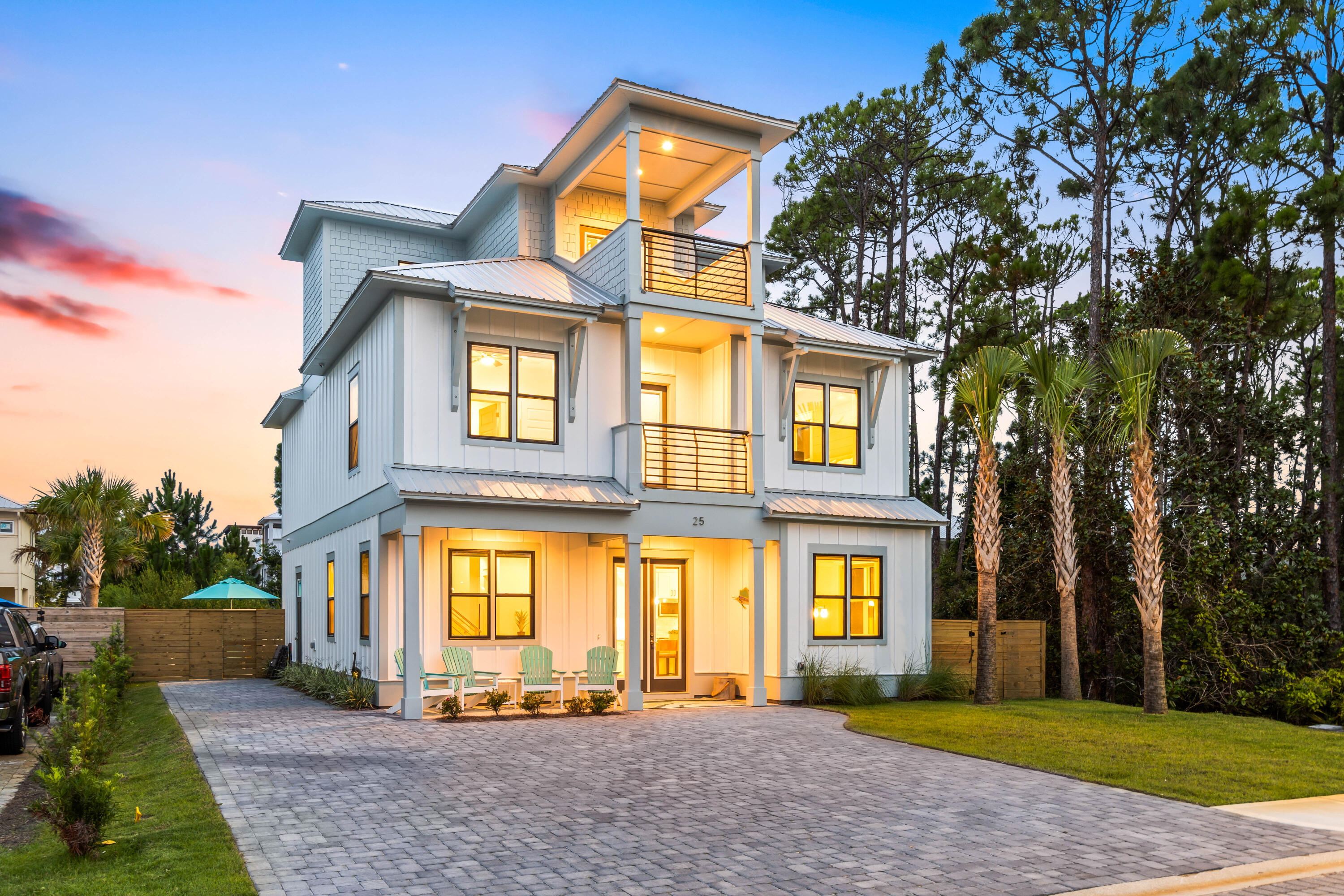 Welcome to your dream beach retreat in the heart of Villas of Frangista, located in beautiful Miramar Beach, FL. This brand new construction home boasts 7 bedrooms, 7.5 bathrooms, and a spacious 3,233 square feet of living space. This home also offers incredible income potential, with annual gross rental projections of $245,000. With deeded beach access on Hollywood Street, you'll have direct access to the pristine white sand beaches and crystal-clear waters of the Gulf of Mexico. The gated access ensures privacy and security.