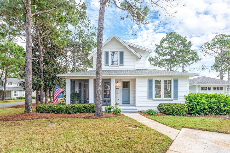 NEW PRICE !!! Charming 3 Bedroom 3 Bath Southern Cottage with Wrap Around Porch in the Cottage Neighborhood of Laurel Grove at Sandestin Golf & Beach Resort. Tucked away on a Corner Lot, this Fully Renovated Florida Cottage is being Sold Furnished and Turn-Key. As you enter from the Large Wrap-Around Screened Porch through the Front Door you will Feel the Charm and are greeted with Hardwood Floors, Updated Kitchen with Quartz Countertops, Stainless Appliances, and Updated Lighting and Furniture. No carpet! The Primary Bedroom( along with a Guest Suite are conveniently located on the Main Level while an additional Guest Bedroom and Full Bath are on the 2nd Level. NEW ROOF(2021) & NEW HVAC in 2020House is MOVE IN READY!!!