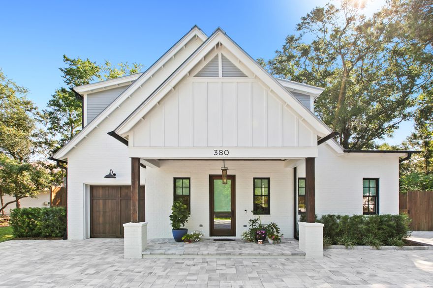Welcome to your waterfront home at 380 Ricker Ave! This stunning 4-bedroom, 3-bathroom home, built in 2022 offers coastal charm with modern conveniences. With an open floor plan that seamlessly connects the living, dining, and kitchen areas, creating an ideal space for entertaining or simply relaxing with family and friends. The first floor primary bedroom boasts ample space and a luxurious en-suite bathroom, providing a peaceful retreat at the end of the day. A large backyard features a screened in pool and patio along with an outdoor kitchen, and access to the dock.Location on a canal complete with a dock designed for a 21ft boat. Imagine the convenience of having direct access to the Bay for all your water adventures, from canoeing and kayaking to fishing and paddleboarding.