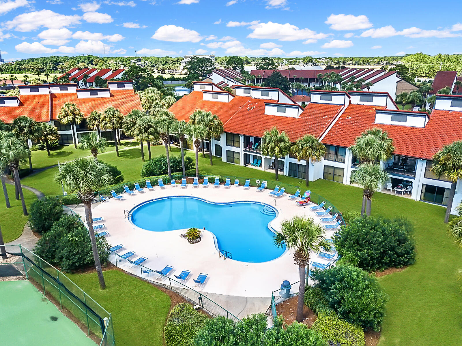 Discover a remarkable investment opportunity in the heart of Edgewater Beach and Golf Resort with this extra-large 3-bedroom, 3-bathroom golf villa. Boasting a prime location overlooking one of the resort's inviting heated pools, this property offers the perfect blend of vacation rental potential and personal enjoyment. Fully furnished and featuring updated kitchen cabinets, countertops, appliances, HVAC, and water heater, this turnkey condo is primed for immediate returns. Edgewater Beach and Golf Resort provides a myriad of desirable amenities, including a resort-style pool just moments from the Gulf, a 3-par golf course, a vibrant restaurant and bar, multiple heated pools, relaxing hot tubs, tennis and pickleball courts, and a well-appointed gym. Take advantage of the convenient skybridge connecting you to sandy beaches and the sparkling Gulf or utilize the tram for effortless access. With its true resort lifestyle and the allure of the Emerald Coast, this villa presents an unbeatable investment opportunity in the realm of vacation rentals.