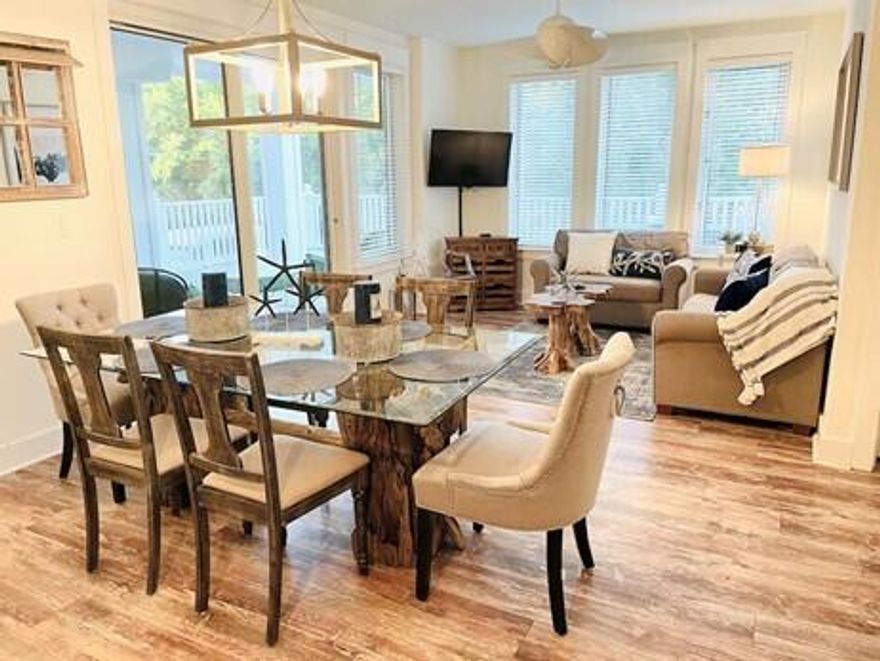 Fantastic renovation and location! New furniture and furnishings, newer washer and dryer, paint, lighting and plumbing fixtures and much more. This condo just is located just steps away from great restaurants, kids activities/entertainment, live music, bars, shopping, and weekly fireworks.   The condo boasts over 400 square feet of balcony overlooking the very entrance of Baytowne Wharf and can sleep 6 to 8 people. Covered parking for owners, and access to a private pool, gym and grilling area. The private beach is located on the South side of Sandestin resort just minutes away. Strong rentals with a rental projection per year between $45,000 and $50,000. Gross income from June 1, 2021 to date is $33,234 excluding taxes, with three weeks of owner's stay and all five star reviews on VRBO.