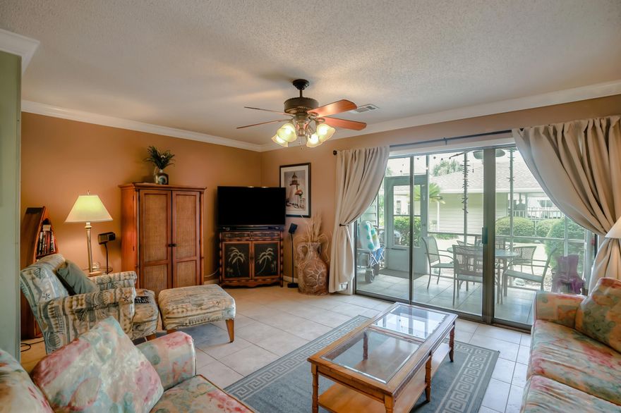 #116 has everything! It's less than 1/2  mile to the beach, spacious, updated, furnished, has a pool, RENTAL INCOME,  2 assigned parking spaces, indoor laundry, and extra storage. The pool is nicely situated amongst a beautiful center courtyard with sun decks and two covered patios. Inside offers tranquility, character, and upgrades throughout like wood flooring upstairs and granite countertops in the kitchen,  breakfast bar, the dining area, and the 3 bathrooms. The Living room hosts a reading/game nook and leads to a screened porch, and then your own patio/grill area outside.   A gorgeous master bedroom has vaulted ceilings, a beautiful updated master bath with walk-in shower, and a large balcony to enjoy a gentle breeze and palm trees. The roomy 2nd bedroom has ensuite bath. Low HOA's!   
Nice quiet community. New roof in 2015. 