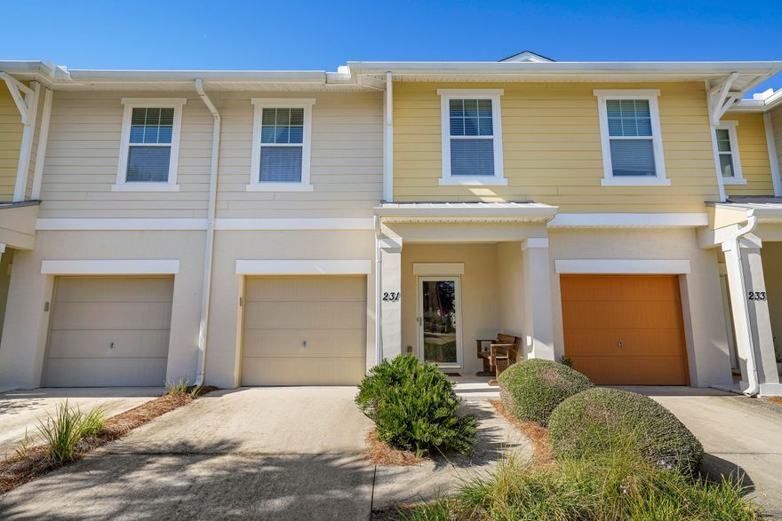 Whisper Dunes is THE best value in Panama City Beach. This 3 bedroom, 2 1/2 bathroom townhome is in pristine condition and has been used primarily as a second home by the owner. It's sold fully furnished, with some minor owner exclusions, and totally move-in ready with matching appliances, a washer/dryer and new air conditioner. The main level features an outstanding entertaining space with the oversized living/dining area. Upstairs, the master suite is roomy and private with a huge walk-in closet and ensuite bath. Whisper Dunes has a community pool, sidewalks and lots of greenspace. The HOA even pays for monthly yard maintenance and periodic roof replacements. Don't miss your chance to live at the beach at this price!