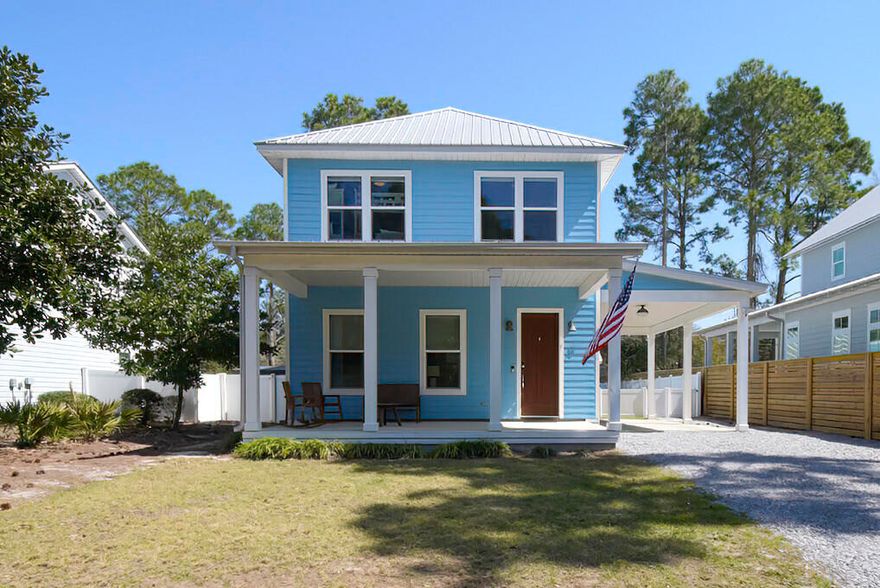 ** FANTASTIC NEW PRICE ** MOVE-IN READY with plans for a beautiful pool and expansion.  Experience the best of coastal living in this charming Seagrove home, tucked away on a quiet Trae Lane cul-de-sac. Unlike many nearby homes that are limited to small pool decks, this property boasts a spacious, fully fenced yard with approved plans for a pool, allowing you to create your own private retreat. Enjoy a tight-knit community where kids play in the street and neighbors host dockside events on Eastern Lake. A separate Carriage House - an authentic mother-in-law suite with its own kitchen, laundry, living area, bedroom, and bath - provides versatile space with pedestrian access to Lakewood and the option for full privatization. With community warmth and potential for future expansion, this property truly stands apart. Walk to the beach in 10 minutes at one of two (2) great public beach accesses.

Welcome to your coastal haven in Seagrove - a property where every detail has been designed to offer both immediate comfort and long-term potential. Located on Trae Lane in a quiet cul-de-sac, this home is part of a warm, owner-occupied community that radiates a true family-friendly atmosphere. Neighbors here look out for one another, and the close-knit environment is highlighted by regular dockside events on Eastern Lake, just across the street. In an area where many properties are vacation rentals or second homes, this home offers the stability and genuine community connection that makes everyday living so rewarding.

Step outside into an expansive, fully fenced yard that truly sets this property apart. Unlike many nearby homes where outdoor space is either non-existent or entirely consumed by a pool, this generous yard is your blank canvas. It provides the ideal setting for children to play freely, for dogs to romp safely, and for gardening enthusiasts to cultivate their own green oasis. Better yet, the space is primed for a stunning pool addition, allowing you to create the ultimate retreat tailored to your lifestyle. Whether you're planning family barbecues, outdoor gatherings, or simply enjoying the peace of mind that comes with a secure, private space, the yard enhances the quality of life you can expect here.

One of the home's most distinctive features is the separate Carriage House. Far from the typical apartment-over-garage setup, this fully independent mother-in-law suite offers its own well-appointed kitchen, laundry facilities, a dedicated work/live area, plus a private bedroom and bath. With its pedestrian access to Lakewood and the option to be fully privatized from the main residence, the Carriage House is perfect for accommodating extended family, hosting guests, or even establishing a home office or rental unit. This flexible living arrangement allows you to customize your property to meet your evolving needs.

Beyond its inviting interior and outdoor spaces, the property offers exciting potential for future enhancement. Approved drawings for an impressive remodel - including the possibility of adding a pool and expanding the main living areas - present a unique opportunity to tailor this home even further to your lifestyle. Whether you're seeking a forever home with room to grow or a property with proven appeal as a vacation rental (and a beloved primary residence for its current owners), this home combines the best of both worlds.

In every aspect, from the safe, community-centric cul-de-sac setting to the sprawling yard and versatile Carriage House, this property stands out as a rare find. It offers the comfort and charm of an established neighborhood with the promise of future expansion and personalization. Discover a lifestyle where community, convenience, and endless potential come together in one exceptional coastal home.