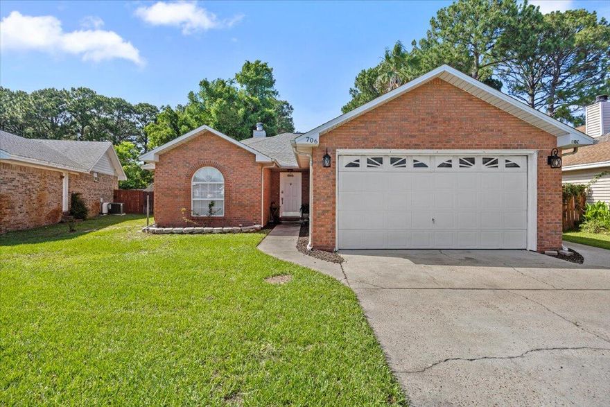 **SELLER OFFERING $5K CREDIT TO BUYER** Wait till you see the fenced backyard and gorgeous pool. No HOA Dues! Don't miss out on this rare opportunity to own 1/4 acre in the heart of Destin!  Cute home with 3 beds and 2 baths, large backyard, pool, oversized deck, and plenty of green space.  Inside you will find 10 ft ceilings, granite countertops and French doors that open up to the pool area.  The backyard is the perfect for entertaining and relaxing!  Plenty of space for everyone inside and out of this updated ranch.LOCATION cannot be beat - ONLY 2 MILES to Destin Harborwalk Village, Mattie Kelly Park, restaurants, shopping, and activities!