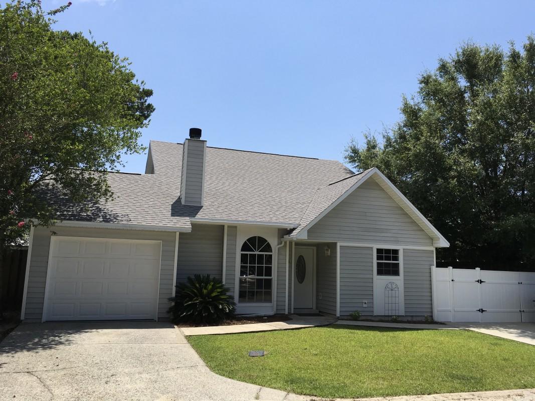 Completely renovated three BR/2 bath 1603 SF home. New AC, new water heater, new roof, new kitchen with new appliances, new baths, fresh paint and new flooring that includes Stainmaster carpet. Two story with vaulted living area. Second story master suite has two walk-in closets with a wonderful master bath that you just don't find at this price point. Master bath boasts a large walk-in shower, deep soaker whirlpool tub, his and hers vanities and a private water closet. You'll love the plentiful cabinet space and the pantry in the very large kitchen which also has an eating area and a high-bar that opens the space to the living area. Home is in a great location central to both bases and just minutes from shopping and the beaches.