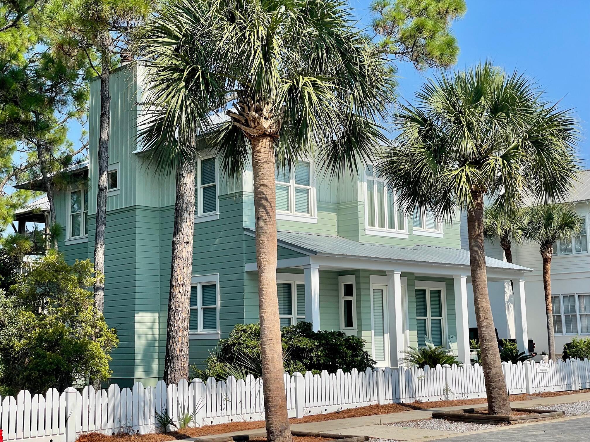 This pristine home, nestled in the pines and magnolias, abutting the pristine and protected wetlands of Carillon Beach is only steps from Beach Walkover #1 . The home was designed by Walt Chancey, AiA, and built by Johnny Robinson. It has 3 bedrooms, 3 1/2 baths and has never been rented. It is in immaculate condition and ready to enjoy, with beautiful hardwood floors, large living and dining areas, lovely spacious porches, and tall ceilings. There is room to add a guest house or carriage house. The owners of this lot own the adjoining lot, which is also for sale. This home and the adjacent lot would make the perfect family compound. With the purchase of the adjoining lot, an additional home and pool could be added to complete the perfect multi-family gathering spot at the beach.