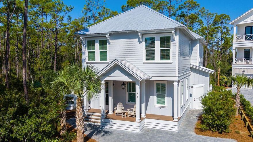 Under Contract with a 72hr Kick-Out Clause. Step into your newly built sanctuary in the gated community of Treetop Village, just steps from Seacrest Beach with deeded beach access and a private tram service. Designer curated and offered fully furnished, this Fox Construction home is truly turn-key from day one. With a heated private pool, upscale finishes, and thoughtful design throughout, it's equally suited as a successful vacation rental, a coastal retreat, or a full-time residence. Designed for comfort and flexibility, the home features two primary suites, one on each level. The downstairs suite offers a spa-like retreat with a soaking tub and separate shower, while the upstairs suite features a spacious walk-in shower. The kitchen boasts white quartz countertops, a gas range, stainless steel appliances, and an open layout that flows seamlessly into the main living area. A dry bar with a beverage cooler adds both style and convenience for entertaining. With four bedrooms, a bunk room, and 3.5 bathrooms, there's ample space for family and guests alike.

Tucked away on a peaceful cul-de-sac and bordered by a nature preserve, this property offers attached storage, ample parking, and access to neighborhood amenities, including a community pool, deeded beach access, and a private tram service. Conveniently located near both Highway 98 and 30A, you're just minutes from the new Watersound Publix and town center, as well as the vibrant restaurants, shops, and activities of Alys, Seacrest, and Rosemary Beach.

This isn't just a home, it's a smart, stylish lifestyle on Florida's Emerald Coast.