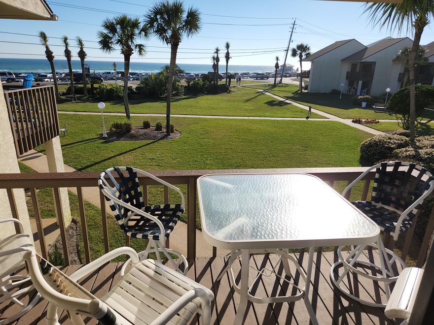 This one owner home has been lovingly maintained but the time has come to let go. Here is your opportunity to own along Scenic Gulf Drive with walking and biking sidewalks, restaurants and shops and golf cart friendly roads.  A stones throw from the beach with fabulous views of the Gulf of Mexico. Gulf facing patio and deck. Front door parking with 2 dedicated spaces. Community pool and lush common grounds. Two stories with a bedroom on each floor. Spacious family room with wet bar and doors to the deck. Large kitchen and dining room. New carpet, sofa and TV 2021. Recently updated with new HVAC and water heater. This is considered a townhome but the homeowner association covers insurance on the building, termite and exterior building and roof. Rental projections in document section