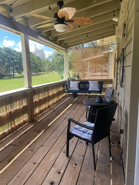 Back on the market due to no fault of Seller!Beautiful updated 1BR 1BA condo with views of Seascape Golf Course. This unit is sold fully furnished and rental ready.Kitchen has all new appliances, countertops and tile backsplash. New hardwood floors and the two (2) sliders to the patio have been replaced! New living room furniture and the roof is under 2 years old.Seascape Resort features 2000 feet of deeded beach access, 5 pools, 6 tennis & pickleball courts, golf, beach showers, bike rentals, restaurants & bars within a golf cart ride or short walking distance.