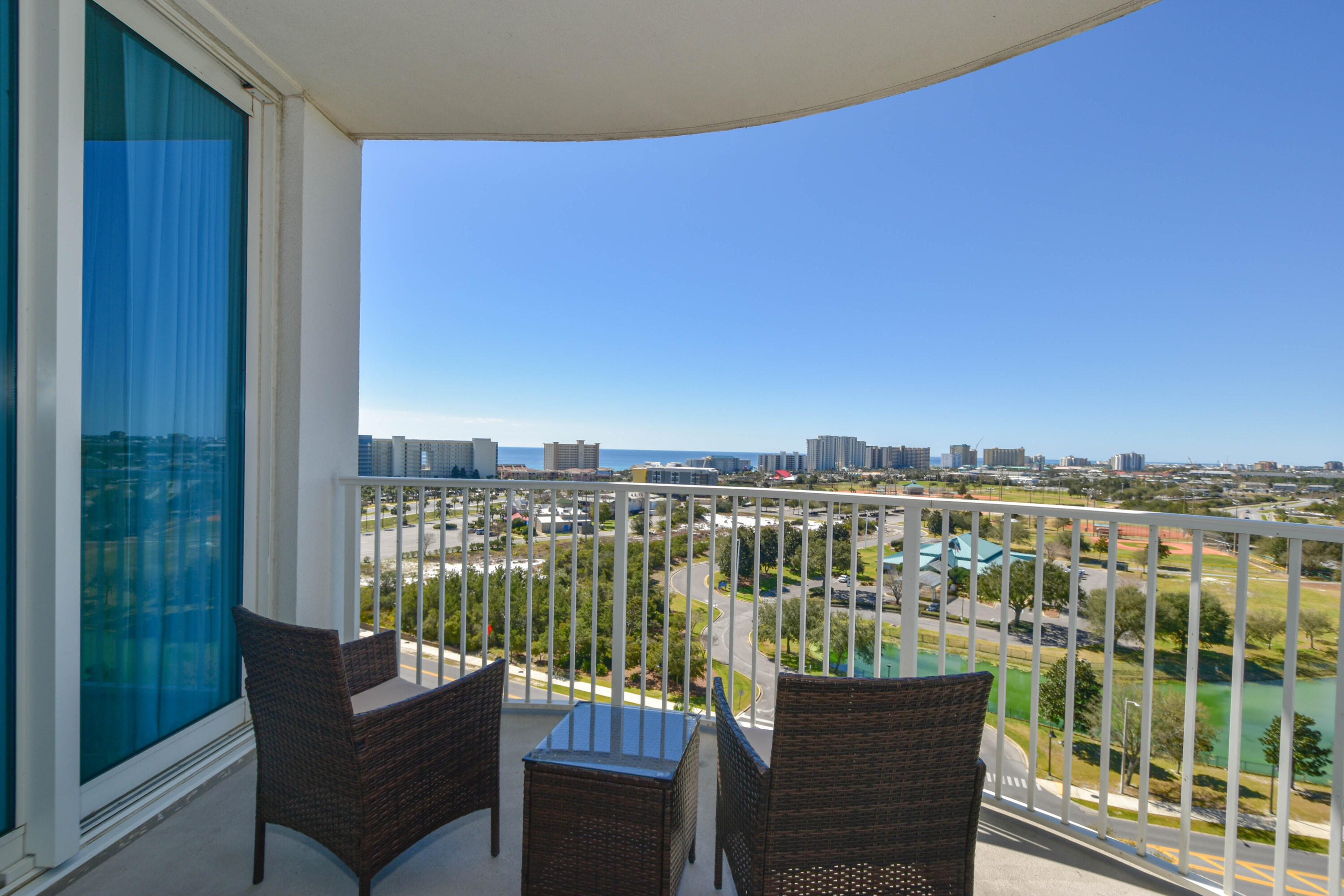 No need to look any further, you've discovered an exquisite turn-key condo nestled in an unbeatable prime location at the heart of Destin. This 11th-floor condo is the best location in the building for watching amazing sunsets with breathtaking Gulf and Bay views. This condo is primed and ready for your enjoyment or for hosting your first guest.Palms is an excellent investment, second home or primary residence. With this resort, you can park and relax, without ever having to drive while on vacation.HOA fees cover all utilities-electric, water, trash, wifi and cable!!Resting on over 2 acres, the meticulously maintained grounds boast over 200 palm trees, charming waterfalls, and several pools. children's pool and interactive splash fountain will provide hours of enjoyment!