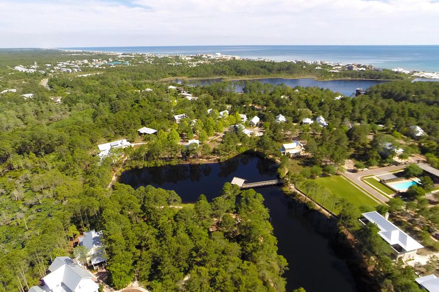 This lakefront lot overlooking manicured green space backs up to natural marsh land which will provide your custom home with enhanced privacy. Forest Lakes is a quaint neighborhood located along the north side of Scenic Highway 30A in Blue Mountain Beach. Owners and their guests enjoy access to amenities that include a large neighborhood pool with outdoor kitchen as well as a private neighborhood lake with dock. Beach access at Gulfview Heights is conveniently located just over half a mile away, and popular dining along with seasonal entertainment can be found at nearby Gulf Place.