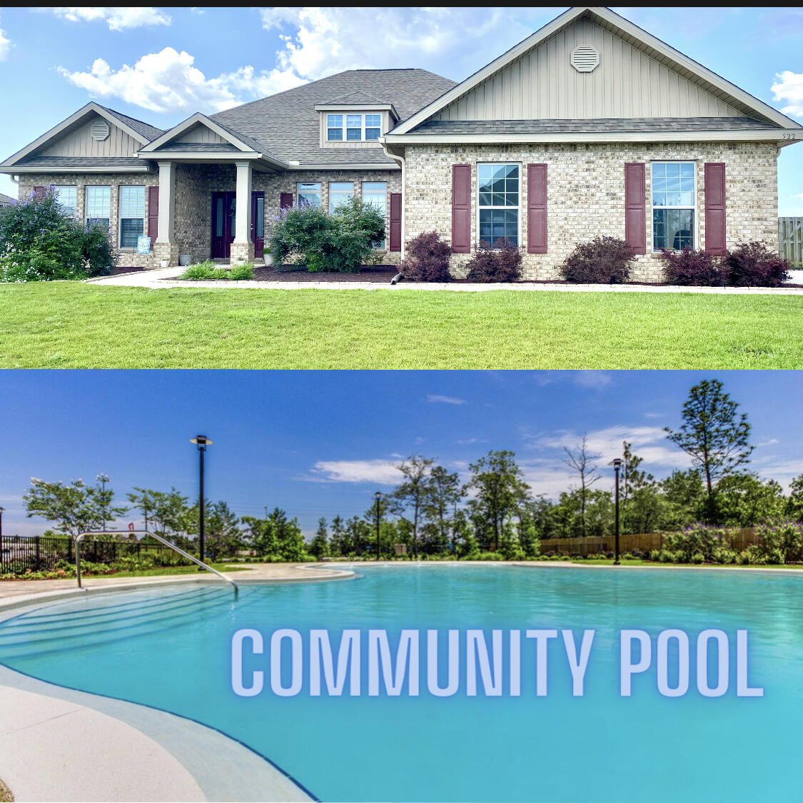 Back on Market, no fault of seller! COMMUNITY POOL! South Crestview! Less than 5 yrs old! With 4 bedrooms 3 full baths plus office and additional formal dining/flex space, this 2945 sqft home features all the space you desire! The spacious open floor plan and tall tray ceilings with crown molding really make this home highly functional and adaptable. All rooms are generously sized. The primary suite boasts a tray ceiling, French door leading to covered back porch, a huge walk in closet and spacious bathroom with 5 ft fully tiled shower, soaker tub, and double sinks.The split bedroom design provides 2 bedrooms and a Jack and Jill style bathroom in one area plus an additional 4th bedroom and another full bathroom. Large mudroom off the garage, spacious kitchen with wall oven,