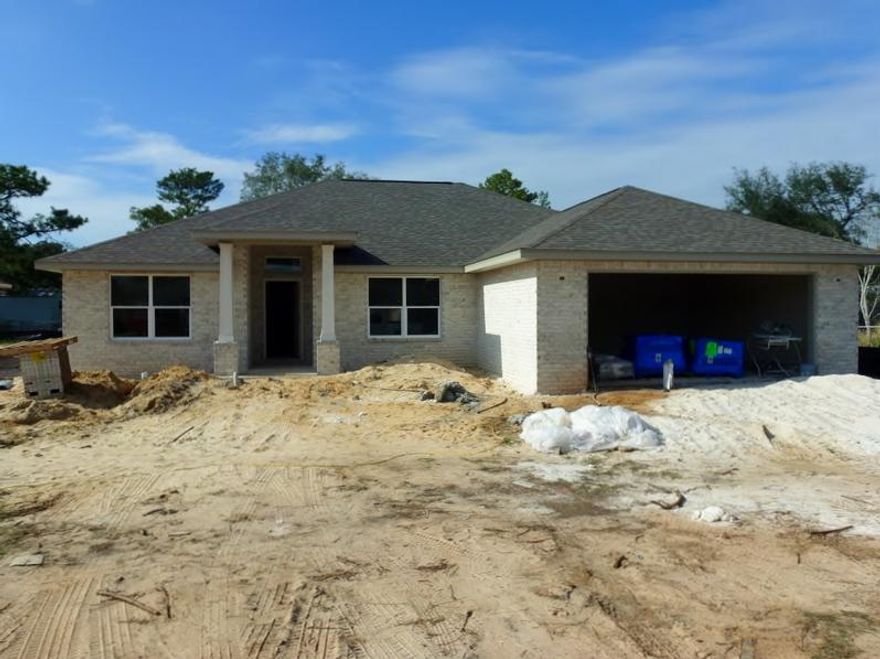 View ''SAMPLE'' 3D VIRTUAL TOUR of this Brand New Home which will Be MOVE-IN READY On or BEFORE 28 February 2017!! SELLER WILL ASSISTS WITH CLOSING COST. YES,THIS STAR QUALITY, CUSTOM BUILT, ALL BRICK, SPLIT FLOOR PLAN,4 BEDROOM 2BATH HOME,IS COMPLETE WITH AN ARRAY OF SPECIAL FEATURES ONE WOULD HOPE FOR. NINE-TEN FOOT LACE TEXTURED CEILINGS ACCENTED W/CROWN MODING IN TREY CEILING LIVING/GREAT ROOM/DINING AREAS. BEAUTIFUL 48''in. WOOD DESIGN TILE PLANK FLOORING. HIGH BASE BOARDS, FINISHED BULL NOSE CORNERS, AND CEILING FANS IN EVERY ROOM. FULLY LOADED KITCHEN EQUIPPED WITH STAINLESS STEEL APPLIANCES,CUSTOM BUILT CABINETS WITH GRANITE COUNTER TOPS. RAISED BREAKFAST BAR ADDS THAT SPECIAL TOUCH WHICH OFF SETS DINING AREA/BREAKFAST NOOK AND KITCHEN. MASTER BEDROOM SUITE WITH TREY CEILING...