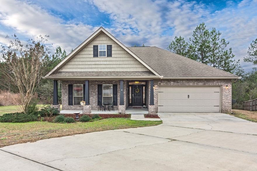 This beautiful home in South Crestview is ready to go! Owners have made some very nice changes and upgrades during their ownership. Front door opens to a beautiful entryway into the spacious living area. Open concept kitchen and dining area make this home live very large. Split floor plan with 3 bedrooms and 2 bathrooms is perfect for family living! Schedule your showing today before this one it's gone!