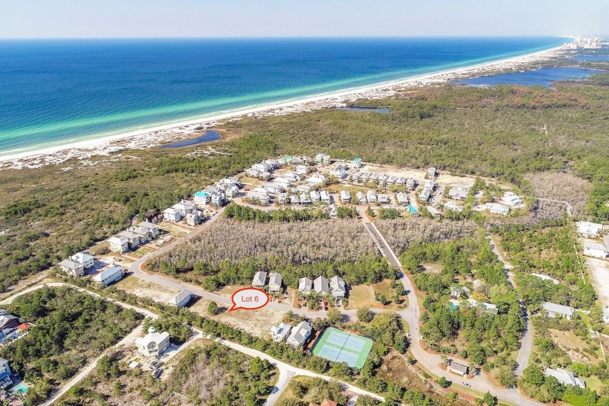 Perfectly located lot near the tennis courts in the exclusive gated community of Cypress Dunes! Located just one block from an award winning elementary school, minutes from shopping, entertainment, dining and more. This amazing subdivision consists of 44 acres situated 25 feet above sea level and is in an ''X'' flood zone, so flood insurance is not required. Cypress Dunes is known for its landscaping of native plants, a 200 year old Cypress Head, state of the art amenity center, and breathtaking views of a Coastal Dune Lake and the Gulf of Mexico. Cypress Dunes is completely surrounded by Topsail Hill State Preserve which offers 3.2 miles of secluded white sandy beaches, kid activities, nature trails, camp sites and a seasonal tram to the beach. The Cypress Dunes amenity center boasts an infinity edged pool, hot tub, workout facility, covered fireplace, 2nd level sunset deck, and an owners party room with a commercial kitchen, all overlooking the Gulf of Mexico! Other amenities include a 2nd pool in Phase 2, boardwalks through the Cypress Pond, tennis courts, and a plush lawn area for recreational use. With a total of 207 home sites, this gated community has the classic Florida Cottage design consistent throughout this unique subdivision. There are a variety of elevations and styles available to choose from if you wish to build a different floor plan. John Willis Homes has a phenomenal reputation built on quality and superior craftsmanship. With over 20 years in the industry, John Willis Homes has perfected the home building experience focusing on luxury, quality and design features that are second to none. The well known Sandestin Golf & Beach Resort is just 5 minutes away with 4 award winning championship golf courses, 15 world class tennis courts, 113-slip marina, water sports and the famous Baytowne Wharf. Grand Boulevard Shopping Center offers a movie theater, Publix grocery, Sacred Heart Hospital, name brand shopping and restaurants like Flemings Steak House, PF Chang's, and Emeril's.