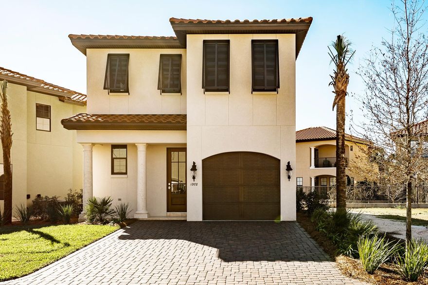 NEW PRICE... BEST PRICED HOME IN VILLA LAGO..NEW HUFF HOMES OF FLORIDA VILLA LAGO HOME WITH 4 BEDROOM 4 BATHS WITH UPSTAIRS LIVING ROOM, GARAGE AND LOCATED CLOSE TO THE CLUBHOUSE AND POOL ON THE LAGOON AT VILLA LAGO. HOME HAS THE GREAT HUFF BUILT QUALITY WITH 10FT. CEILINGS ON FIRST FLOOR, 8 FT. DOORS, TRAVERTINE FLOORS IN LIVING AREA WITH CARPET IN BEDROOMS AND QUARTZ COUNTERTOPS. KITCHEN HAS STAINLESS APPLIANCES, LARGE CENTER ISLAND, QUARTZ COUNTERTOPS, AND LARGE WALK IN PANTRY. HOME HAS A GREAT VIEW OVERLOOKING THE FOUNTAIN AND LAGOON. HOME IS VACANT AND EASY SHOW...