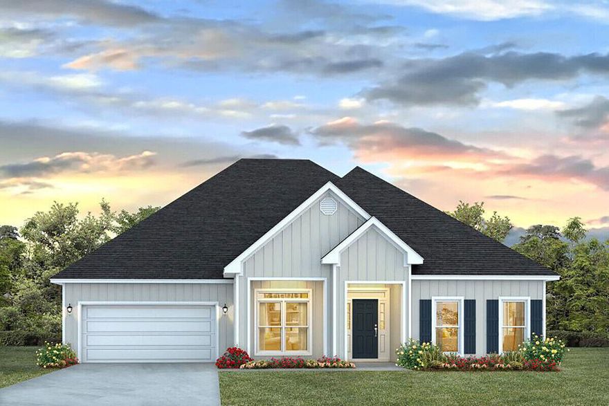 The McKenzie plan is a stunning 5 bed, 3 bath home with over 3000 sq ft of living space. Just off the foyer is a formal dining area and a flex space that is perfect for an office or schooling room. As you walk through the foyer, the family room is open and spacious and overlooks to the kitchen and breakfast area. The kitchen has gorgeous granite countertops with undermount sinks and stainless-steel appliances. Bedroom 1 is situated at the back of the home just off the family room as a private retreat. From the breakfast area and bedroom 1, you have access to the covered back patio, making it perfect for enjoying morning coffee as the sun rises.