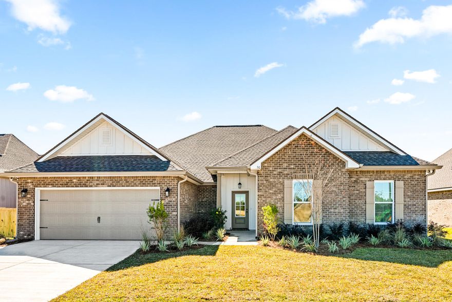 Awesome builder rate! Restrictions apply.The CROSBY III H in Natureview community offers a 4 bedroom, 2 full bathroom, open and split design with pocket office. Upgrades added (list attached). Special Features: double vanity, garden tub, separate custom tiled shower, and walk-in closet in master bath, double vanity in 2nd bath, walk-in closet in all other beds, kitchen island, walk-in pantry, covered patio, LED lighting, crown molding, ceiling fans in living and master, framed mirrors in baths, smart connect WIFI thermostat, smoke and carbon monoxide detectors, landscaping, architectural 30-year shingles, flood lights, and more!Energy Efficient Features: water heater, electric kitchen appliance package, vinyl low E windows, and more! Energy Star Partner.