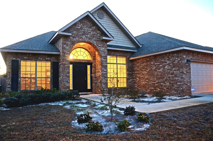 Unbelievable upgrades go with this better than new house. These include: self-cleaning glass top stove, stainless dishwasher, crown moldings, alarm system, security lighting, screened porch, fenced yard, and a well, a pump, and a sprinkler system. The Elite Kenmore refrigerator, the Kenmore Elite washer and dryer, and the 55'' Sony XBR flat screen mounted above the fireplace are not included -- but they are negotiable! Don't go through the hassle and delay of building new when you can have this 2012 home and save thousands of dollars.