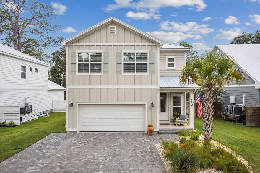 UNDER CONTRACT, SELLER WILL CONSIDER BACK UP OFFERS. Introducing Truland Homes Key Largo floorplan located in the quaint 31 home community of Daxton on the Bay, just off of Hwy. 98 in Santa Rosa Beach. Conveniently located near Grand Boulevard shopping center, Sacred Heart Hospital, 30A beaches and countless restaurants and shopping. This rental restricted neighborhood features a community pool and a private access dock to the bayou, perfect for paddle boarding, kayaking and fishing on the Choctawhatchee Bay. Attention Investors: Long term rentals of one year are allowed. Built in 2020, this smart home with iPad controller features four large bedrooms, three and half baths, spacious bonus room and two car garage. The first floor boasts of 9 ft ceilings, open concept floor plan, gourmet