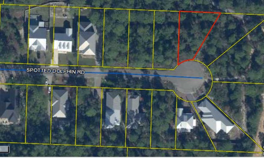Great building lot located on the west end of Hwy 30A ready to go.  Spotted Dolphin is an up and coming street located in a very tranquil and peaceful beach neighborhood.  Close proximity to beach accesses, great dining and shopping.  Build your beach home here!  Buyer to verify all information.