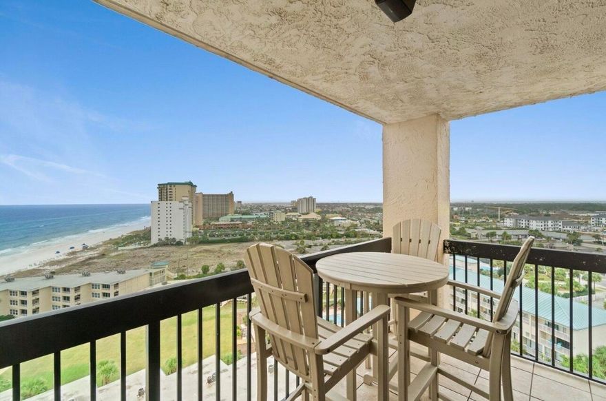 Ocean Front, Amazing Views, Beautifully Upgraded, Fully Furnished, Income Producing ~ 2 Bedroom unit in highly sought after SUNDESTIN! This unit has it all and will not disappoint. The HOA fees also cover the electricity, so the cost to own sheet is a must see! The owner spared no expense with her remodel: newer AC, refrigerator, stove, microwave, dishwasher, LV flooring, baseboards, toilets, master shower, granite, backsplash, furniture, high end outdoor furniture and more. Sundestin remains a hotspot for vacationers. They love the location, the onsite gift/coffee shop, fully established restaurant (FudPuckers) indoor & outdoor pool AND hot tub, sauna, steam room, fitness center, 24 hour front desk and best of all our GORGEOUS SUGAR WHITE BEACHES AND CLEAR EMERALD WATER. PARADISE!!!