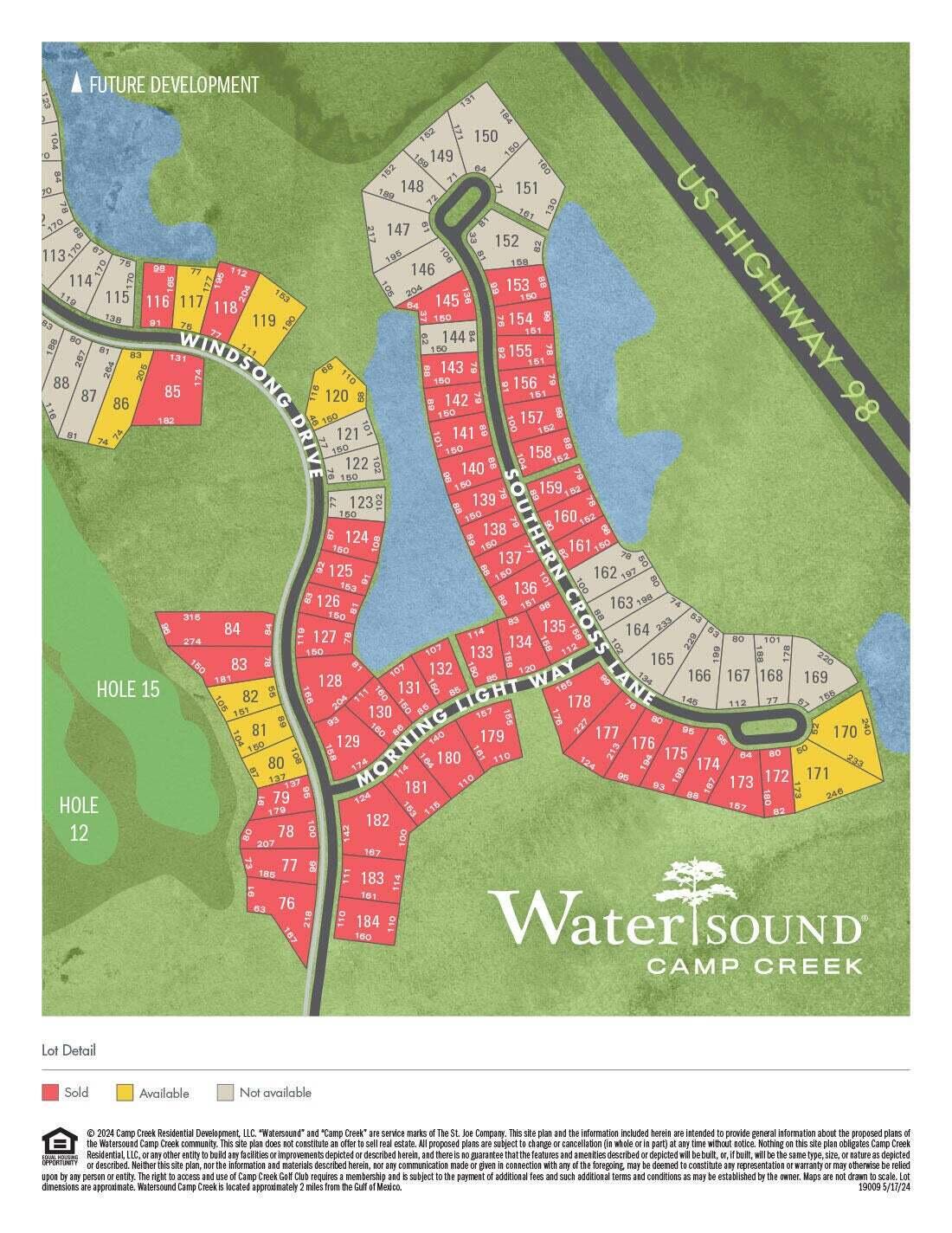 Welcome to Watersound Camp Creek, Walton County's newest premier planned community, where coastal luxury living is redefined for both full-time and secondary homeowners.This property has prime location and provides effortless access to the exclusive amenities of Watersound Camp Creek. Enjoy seamless connectivity to everything this vibrant community has to offer.What truly sets this lot apart is the coveted Watersound Beach Club Lifestyle membershipEntered for comparable purposes.