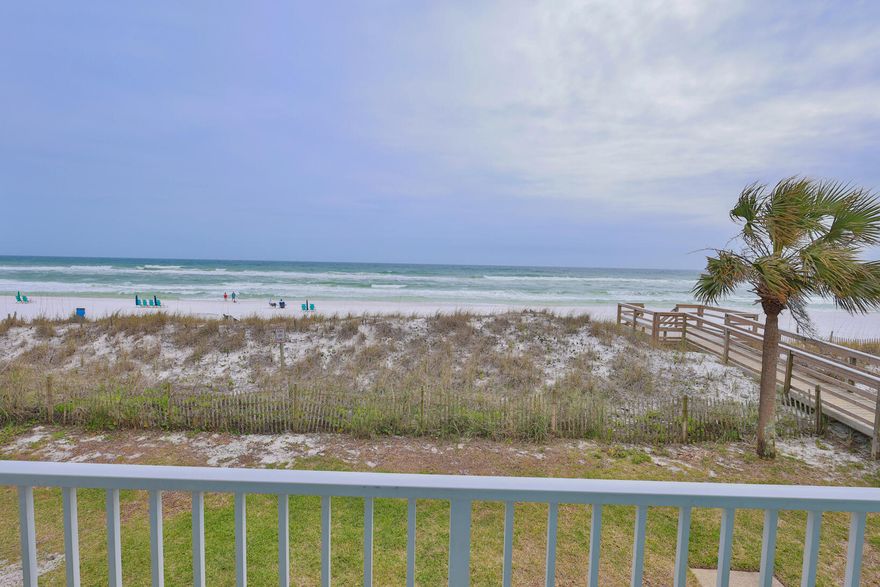 Welcome to the Beach!  There are not many opportunities like this available!!!  Own your own slice of paradise.  This income producing gulf front 2nd floor condo is one of only 9 units in Vista Del Mar. You have the opportunity to own at the end of Okaloosa Island!  Away from the crowds and yet, minutes from all of the fun.  The beaches here are pristine and the water is clear.  With well established rental income year over year this is an ideal investment! Or a perfect place for your family to start making a lifetime of memories.  With over $41,000 in bookings already on the books for 2024, this property is ready for you to take the reins and run with it!  Listen to those waves roll in, walk on the sugar white sandy beaches, or watch the sunset from your balcony.  Paradise awaits!