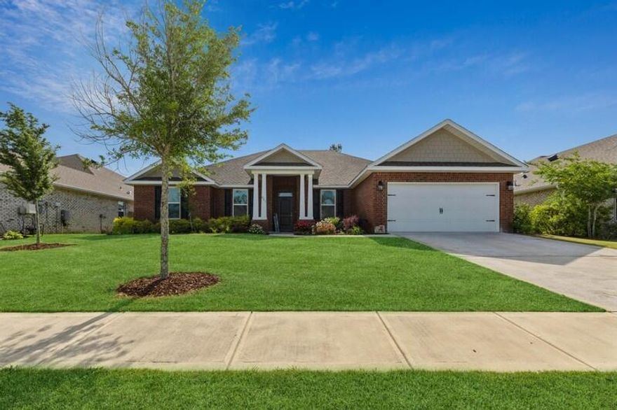 Welcome to the home you have been looking for! All brick,  4 bed, 3 bath with designated office and separate dining room with a split bedroom and open concept floor plan home in Hammock Bay awaits! Enjoy the master suite with owners retreat  overlooking backyard with privacy fence. Upgraded stainless steel appliances, granite countertops, luxury vinyl plank flooring in all main areas & bathrooms (including office and dining room). Crown molding in all main living areas and trey 12' ceiling in great room. Central gas for heat, ac, hot water heater, oven, and range! Hammock Bay community offers extensive amenities to include: pools, tennis/pickle ball/basketball courts, walking trails, fitness center, community park areas, and much, much more. Buyer to verify all info deemed important.